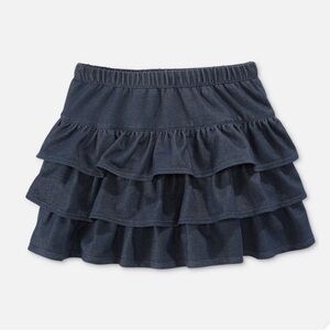 Epic Threads Toddler Girl’s Ruffled 3 Tiered Skort Dark Denim - 4T